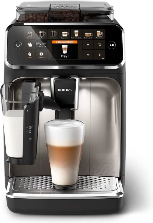 Philips Kaffeevollautomat Series 5400 Kaffeevollautomat LatteGo Milchaufschäumer Display