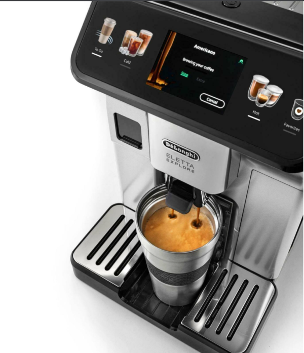 De'Longhi Kaffeevollautomat ECAM 450.55.S Eletta Explore. DeLonghi. Silber. Kaffeevollautomaten. – Bild 2